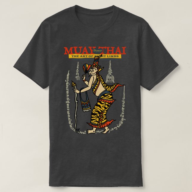 Muay Thai Sak Yant Hermit Tattoo T-Shirt (Design vorne)