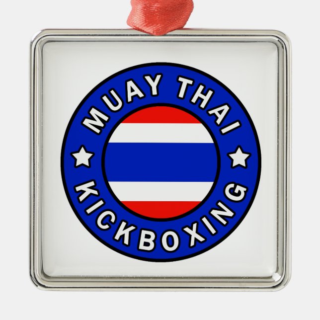 Muay Thai Silbernes Ornament (Vorne)