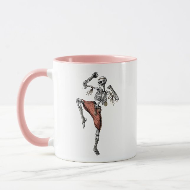 Muay-Thai-Skelett Tasse (Links)