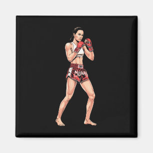 Muay-Thai-Stand Comt Sport Ein Kickbox-Fan _1 Magnet