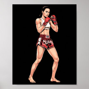 Muay-Thai-Stand Comt Sport Ein Kickbox-Fan _1 Poster