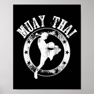Muay Thai - Stylish Thailand Cooler Mixed Martial  Poster