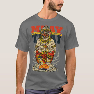 Muay Thai Tattoo Hanuman Die Kunst der acht Gliedm T-Shirt