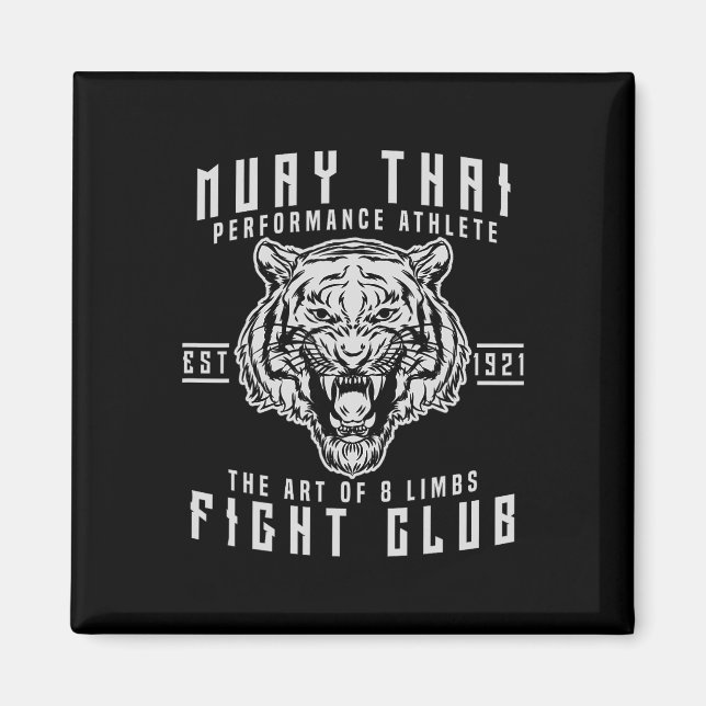 Muay Thai Thai Boxing Kickboxen Geschenk  Magnet (Vorne)