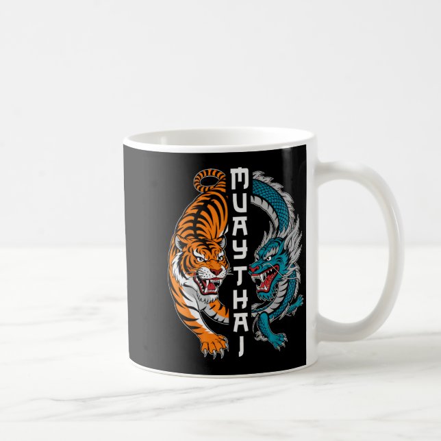 Muay Thai Thailand Boxing Muay Thai Fan Men Women  Kaffeetasse (Rechts)