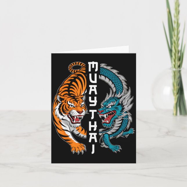 Muay Thai Thailand Boxing Muay Thai Fan Men Women  Karte (Vorderseite)