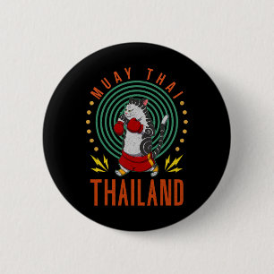 Muay Thai Thailand Faust Ring Knie Kämpfer Technik Button
