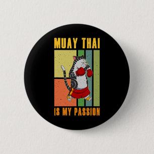 Muay Thai Thailand Faust Ring Knie Kämpfer Technik Button
