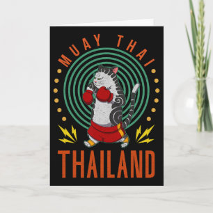 Muay Thai Thailand Faust Ring Knie Kämpfer Technik Karte