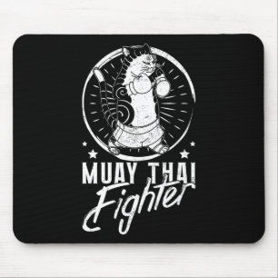 Muay Thai Thailand Faust Ring Knie Kämpfer Technik Mousepad