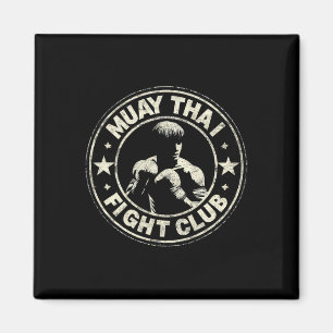 Muay Thai Thailand Kickboxen Mma Kämpfer Vintage Magnet