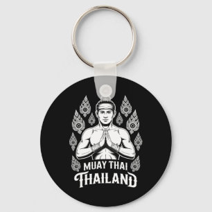 Muay Thai Thailand Vintage Tiger Kämpfer Training Schlüsselanhänger