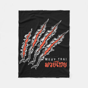 Muay Thai Tiger Claw Mma Straßenkampf Kickboxen C Fleecedecke