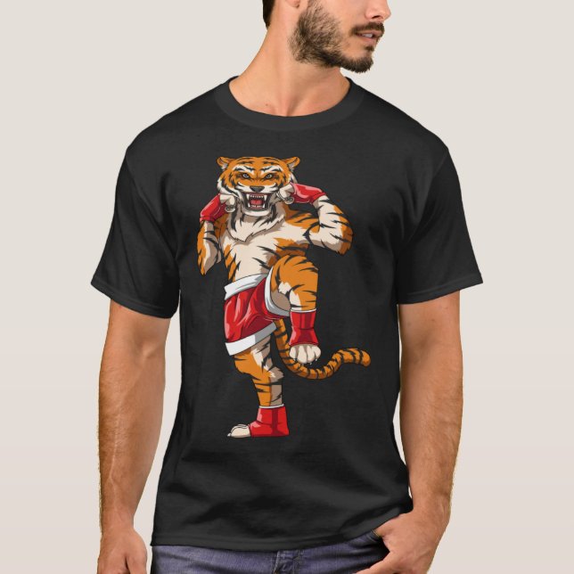 Muay Thai Tiger Fighter T-Shirt (Vorderseite)