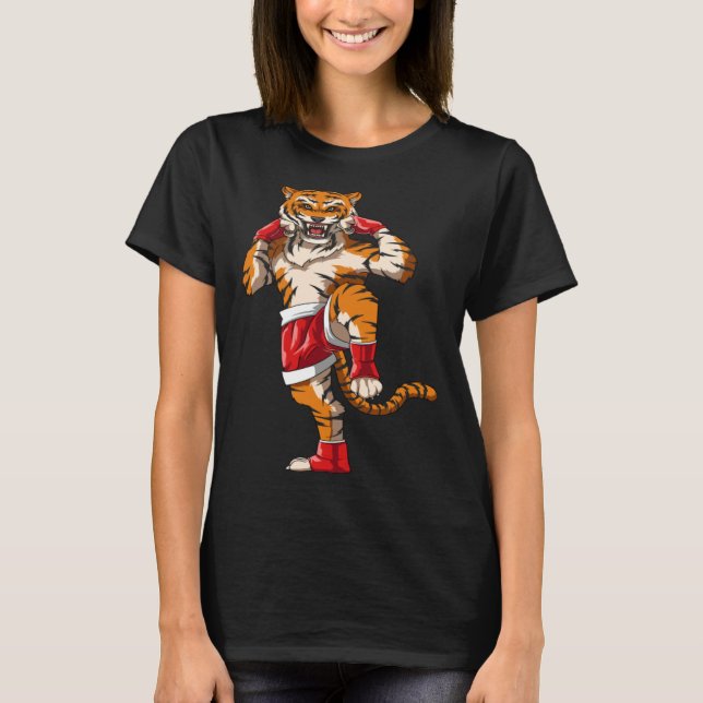 Muay Thai Tiger Fighter T-Shirt (Vorderseite)