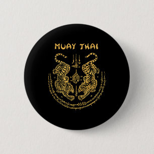 Muay Thai Tiger Sak Yant Spirituelles Kickboxen Th Button