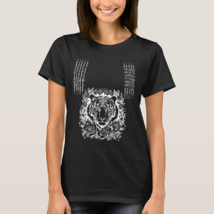 Muay-Thai-Tiger-Tattoo-Kickboxen asiatische kultur T-Shirt