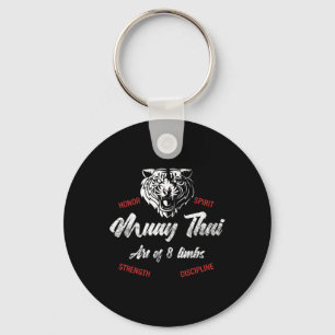 Muay Thai Tiger - Tiger Thai Boxen und Kickboxen Schlüsselanhänger