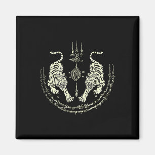 Muay Thai Tigers Kampfsport Kämpfer Kickboxen Th Magnet