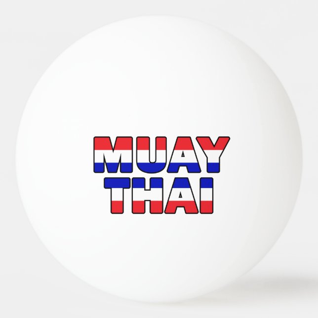 Muay Thai Tischtennisball (Vorderseite)
