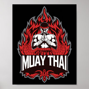 Muay Thai - Traditionelles Thai Boxing Poster