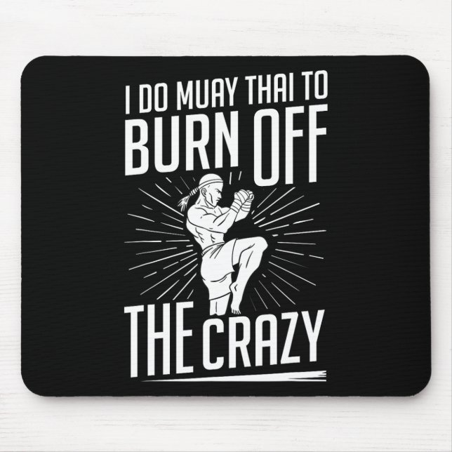 Muay Thai Training Kämpfer Kickboxen Anfänger Boxe Mousepad (Vorne)