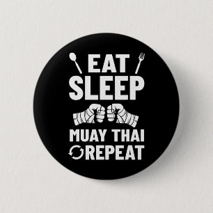 Muay-Thai-Trainingsfighter Kickboxen Anfänger Boxe Button