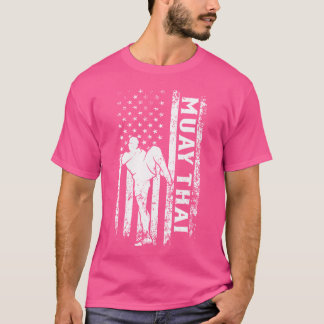 Muay Thai Us Flag Muay Thai Martial Arts T-Shirt