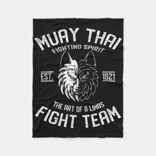 Muay Thai Wolf Fight Team - Nak Muay, Kickboxen G Fleecedecke