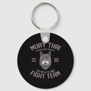 Muay Thai Wolf Thai Boxen Kickboxen Schlüsselanhänger