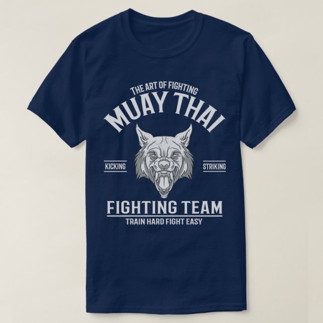 Muay Thai Wolf Thai Boxing T-Shirt (Design vorne)