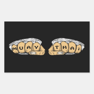 Muay thailändische Aufkleber