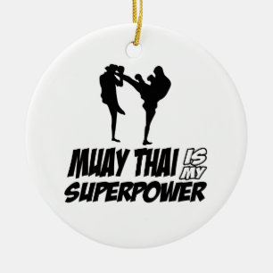 Muay thailändische Supermacht-Entwürfe Keramikornament