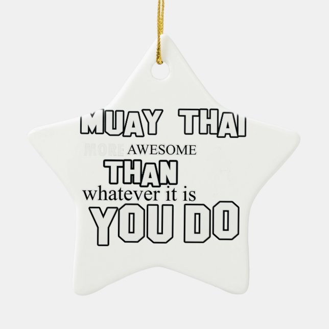 muay thailändischer Entwurf Keramikornament (Vorne)