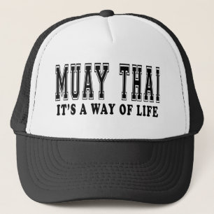 Muay thailändisches ist es Lebensart Truckerkappe