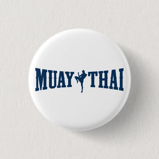 Muay thailändisches Logo Button (Vorderseite)