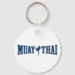 Muay thailändisches Logo Schlüsselanhänger