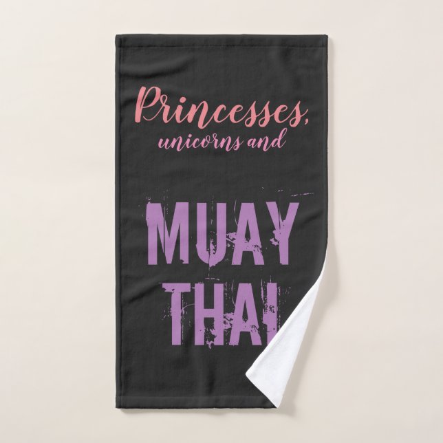 Muay thailändisches - Prinzessinnen und Einhörner Handtuch (Handtuch)