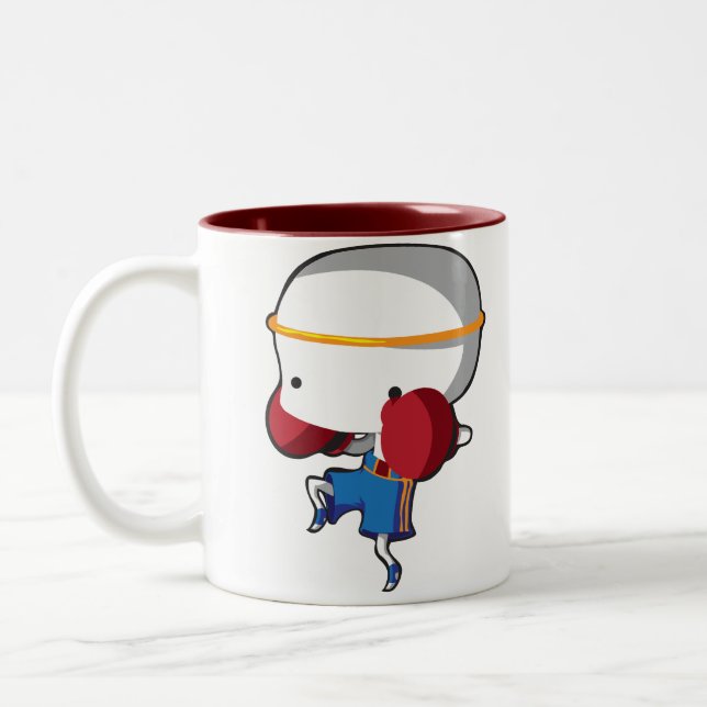 Muay thailändisches zweifarbige tasse (Links)