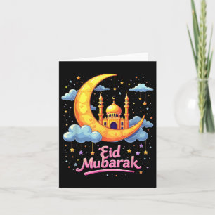 Mubarak Kareem Eid Alfitr Happy Ramadan Karim 2025 Karte