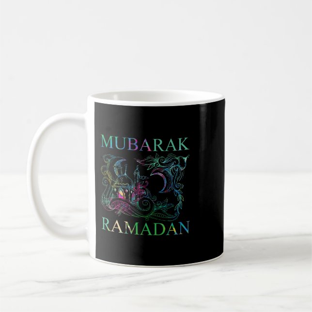 Mubarak Ramadan 2Moschee Allah 2Islamische Religio Kaffeetasse (Links)