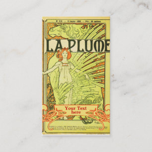 Mucha Art Nouveau - Art Deco Business Cards Visitenkarte