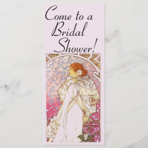 Mucha Art Nouveau Bridal Dusche Einladung
