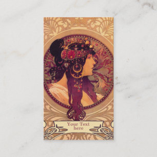 Mucha Art Nouveau - Cartes de visite Art déco