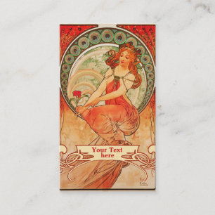 Mucha Art Nouveau - Cartes de visite Art déco