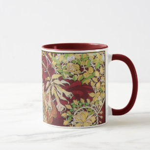 Mucha Art Nouveau: Frau mit Daisy Tasse