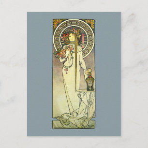 Mucha Art Nouveau Trappistine Postkarte