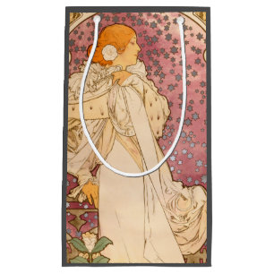 Mucha Art Nouveau Woman Beauty Kleine Geschenktüte