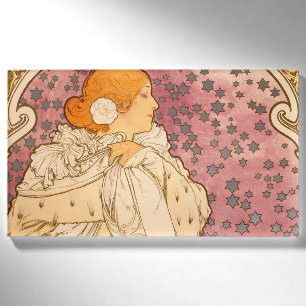 Mucha Art Nouveau Woman Beauty Namenschild