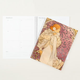 Mucha Art Nouveau Woman Beauty Planer